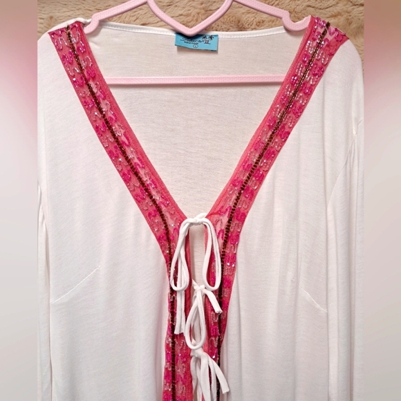 🌞Letarte Sequined Bathing Suit Cover Up Size L🌞 - Picture 4 of 5